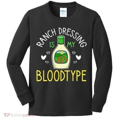 Ranch Dressing Salad Sauce Kids Long Sleeve Shirt