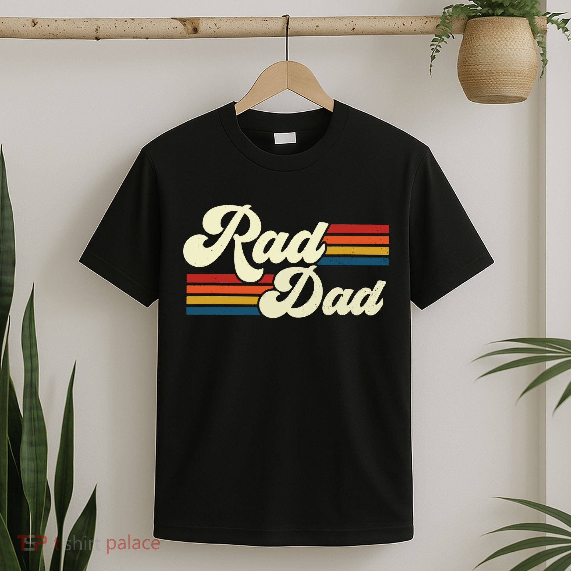 Rad Dad Shirt Vintage Retro Fathers Day Gift T-Shirt