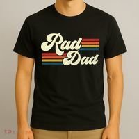 Rad Dad Shirt Vintage Retro Fathers Day Gift T-Shirt thumb 3