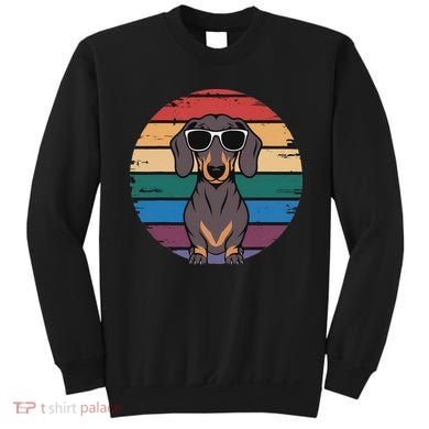Retro Dachshund Sunset Sweatshirt
