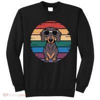 Retro Dachshund Sunset Sweatshirt thumb 0