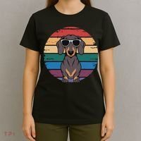 Retro Dachshund Sunset T-Shirt thumb 4