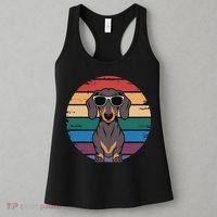 Retro Dachshund Sunset Women's Tank Top thumb 3