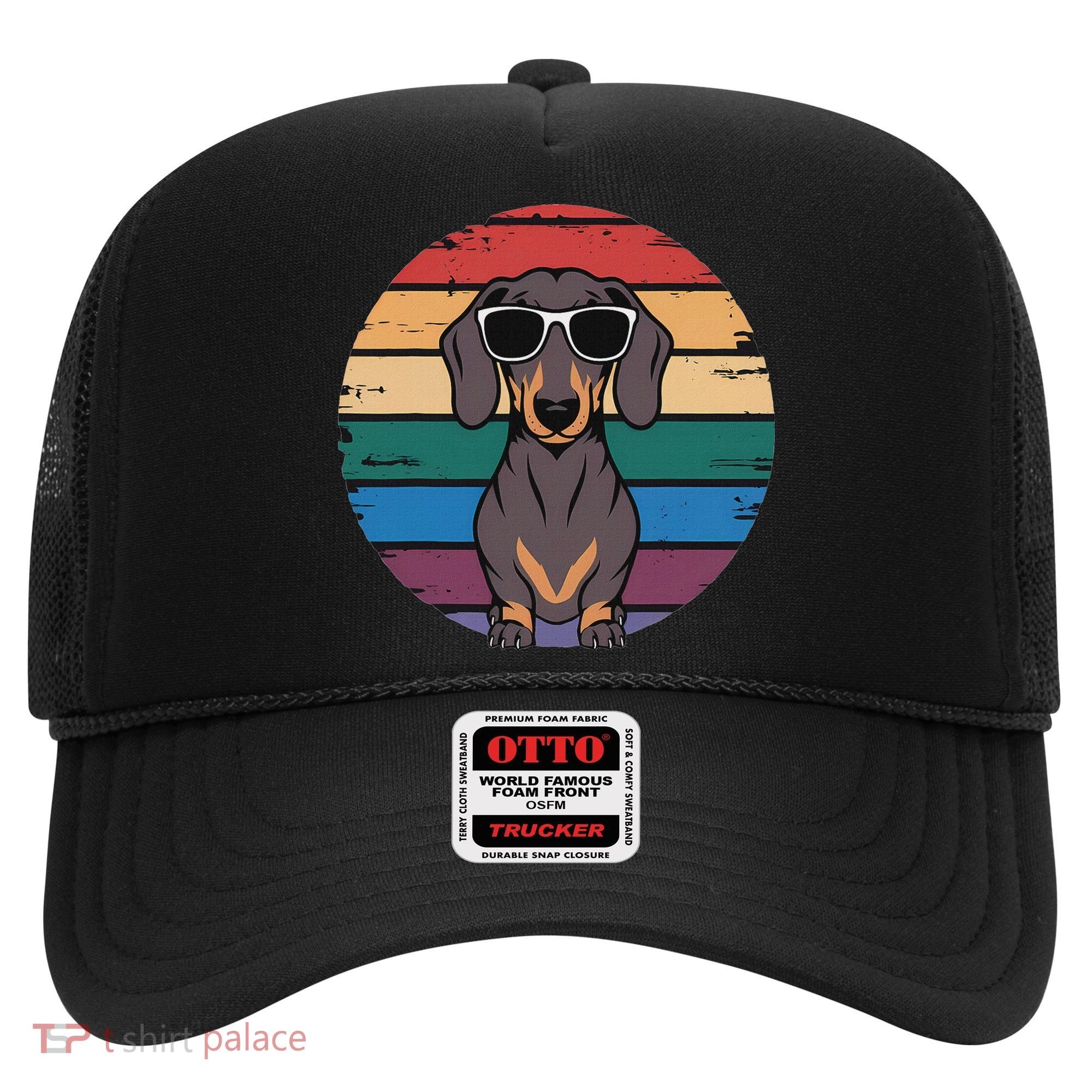 Retro Dachshund Sunset Hat