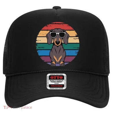 Retro Dachshund Sunset Hat
