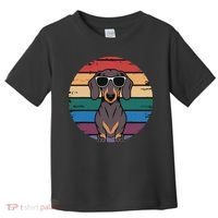 Retro Dachshund Sunset Toddler T-Shirt thumb 0