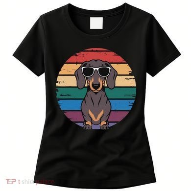 Retro Dachshund Sunset Women's T-Shirt