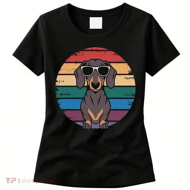 Retro Dachshund Sunset Women's T-Shirt