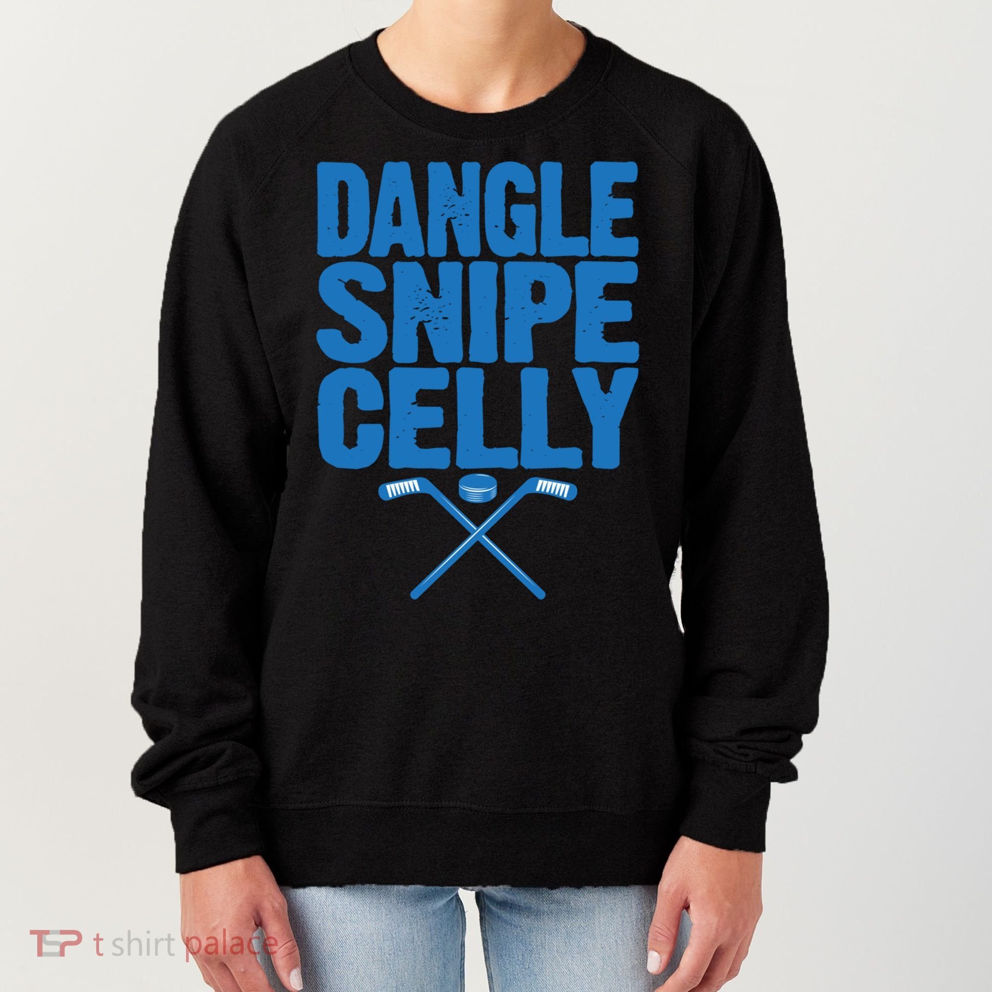 Retro Dangle Snipe Celly Quote Ice Hockey Player Saying Meaningful Gift Women's Sweatshirt
