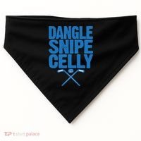Retro Dangle Snipe Celly Quote Ice Hockey Player Saying Meaningful Gift USA-Made Doggie Bandana thumb 0