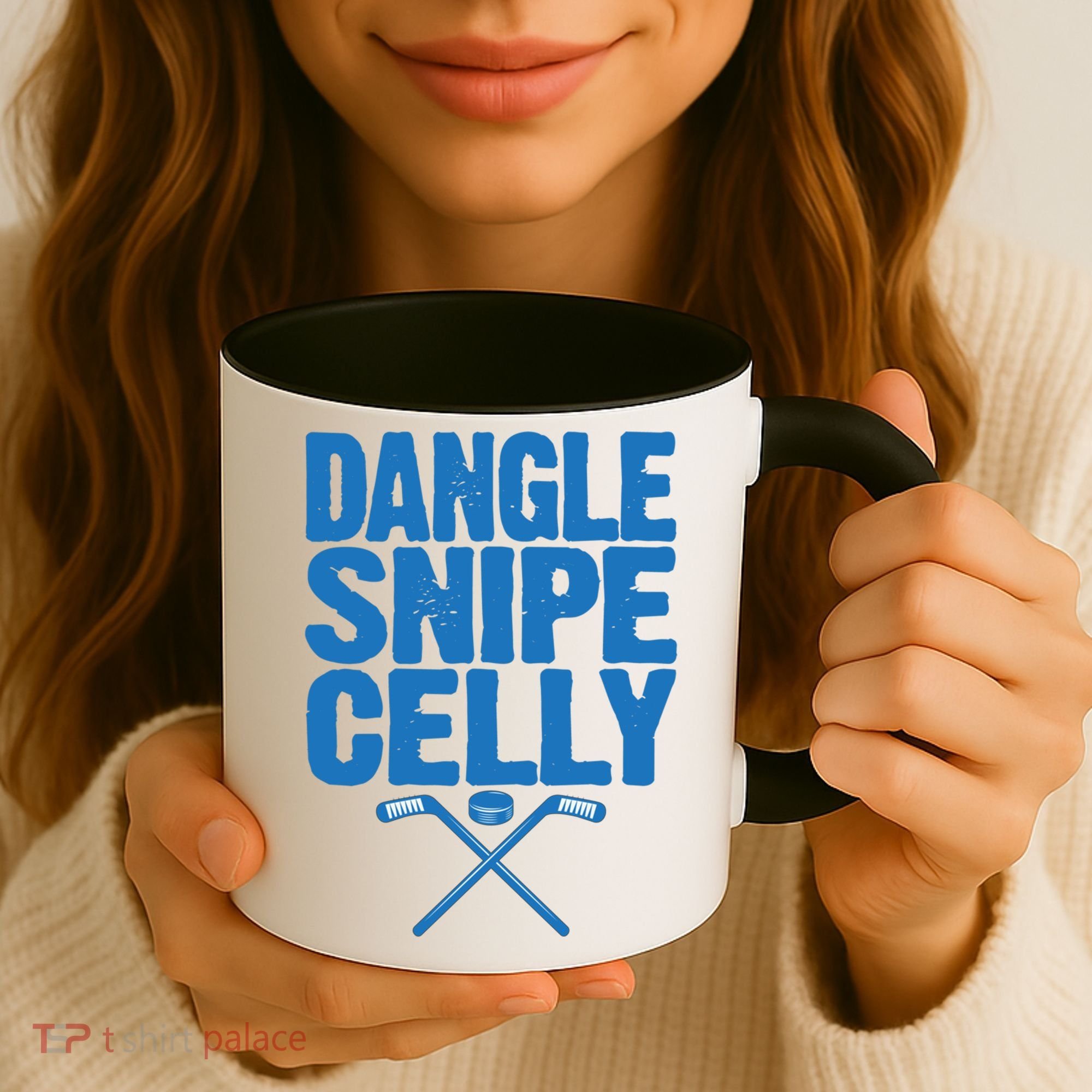 Retro Dangle Snipe Celly Quote Ice Hockey Player Saying Meaningful Gift Coffee Mug