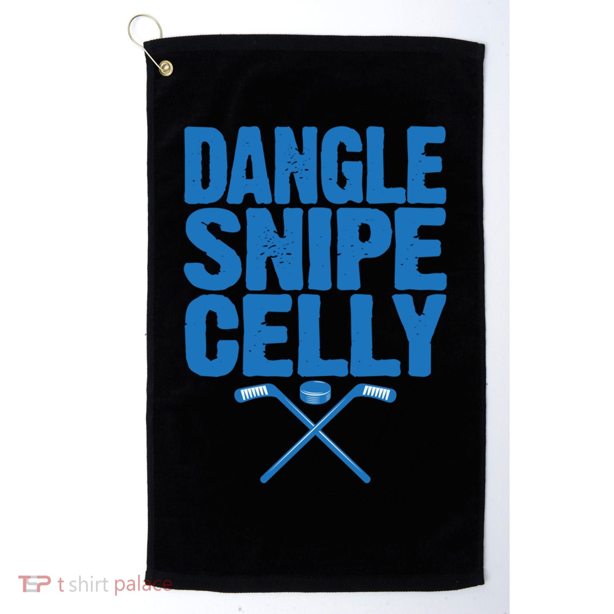 Retro Dangle Snipe Celly Quote Ice Hockey Player Saying Meaningful Gift Golf Towel