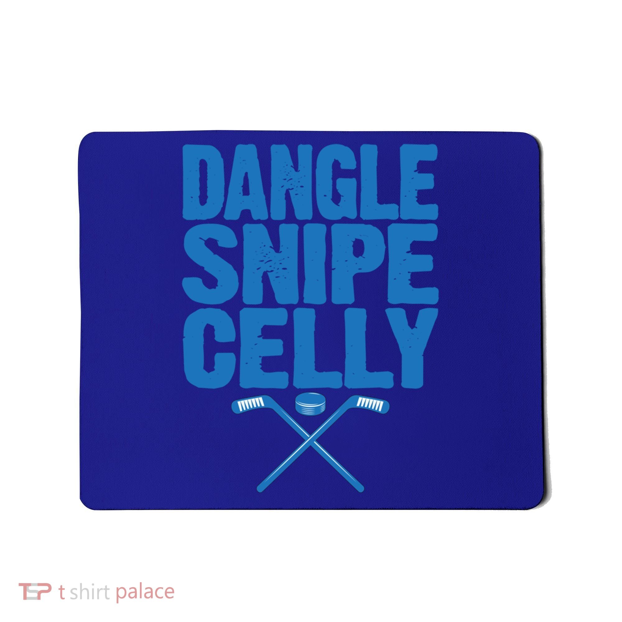 Retro Dangle Snipe Celly Quote Ice Hockey Player Saying Meaningful Gift Mousepad