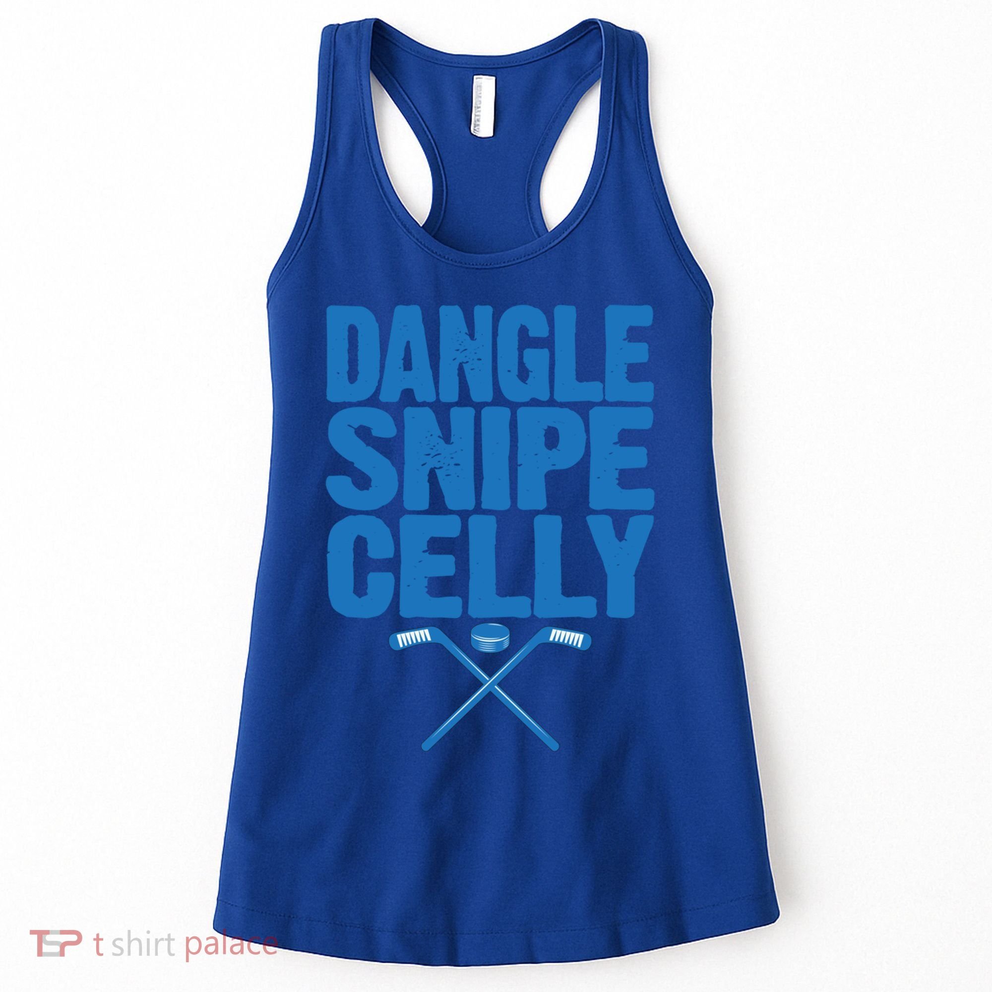 Retro Dangle Snipe Celly Quote Ice Hockey Player Saying Meaningful Gift Women's Tank Top