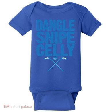 Retro Dangle Snipe Celly Quote Ice Hockey Player Saying Meaningful Gift Baby Bodysuit