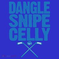 Retro Dangle Snipe Celly Quote Ice Hockey Player Saying Meaningful Gift Baby Bodysuit thumb 2