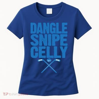 Retro Dangle Snipe Celly Quote Ice Hockey Player Saying Meaningful Gift Women's T-Shirt