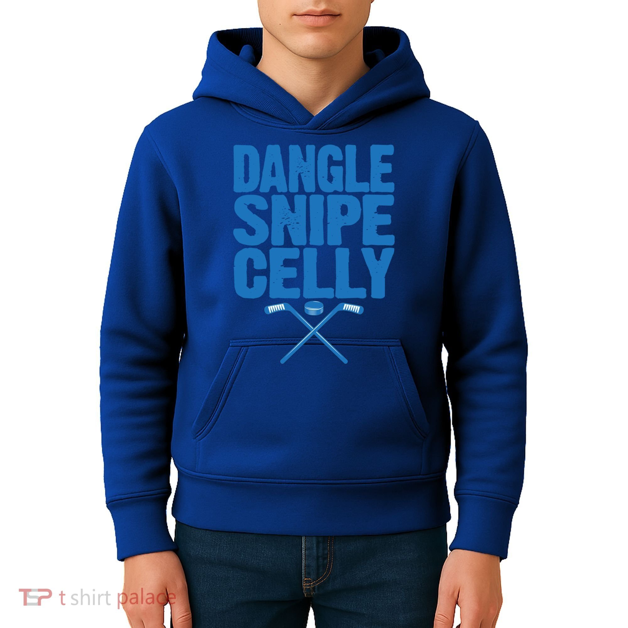 Retro Dangle Snipe Celly Quote Ice Hockey Player Saying Meaningful Gift Kids Hoodie