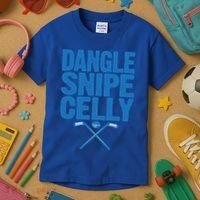 Retro Dangle Snipe Celly Quote Ice Hockey Player Saying Meaningful Gift Kids T-Shirt thumb 3