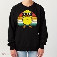 Rubber Duck Sunglasses Sunset Retro Duckling Women's Sweatshirt thumb 0