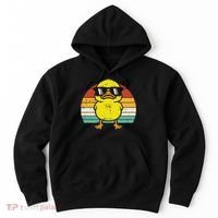 Rubber Duck Sunglasses Sunset Retro Duckling Hoodie thumb 0