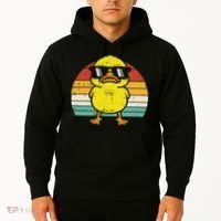 Rubber Duck Sunglasses Sunset Retro Duckling Hoodie thumb 2