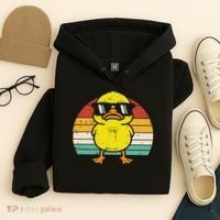 Rubber Duck Sunglasses Sunset Retro Duckling Hoodie thumb 4
