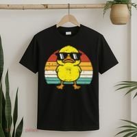 Rubber Duck Sunglasses Sunset Retro Duckling T-Shirt thumb 2