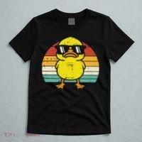 Rubber Duck Sunglasses Sunset Retro Duckling T-Shirt thumb 5