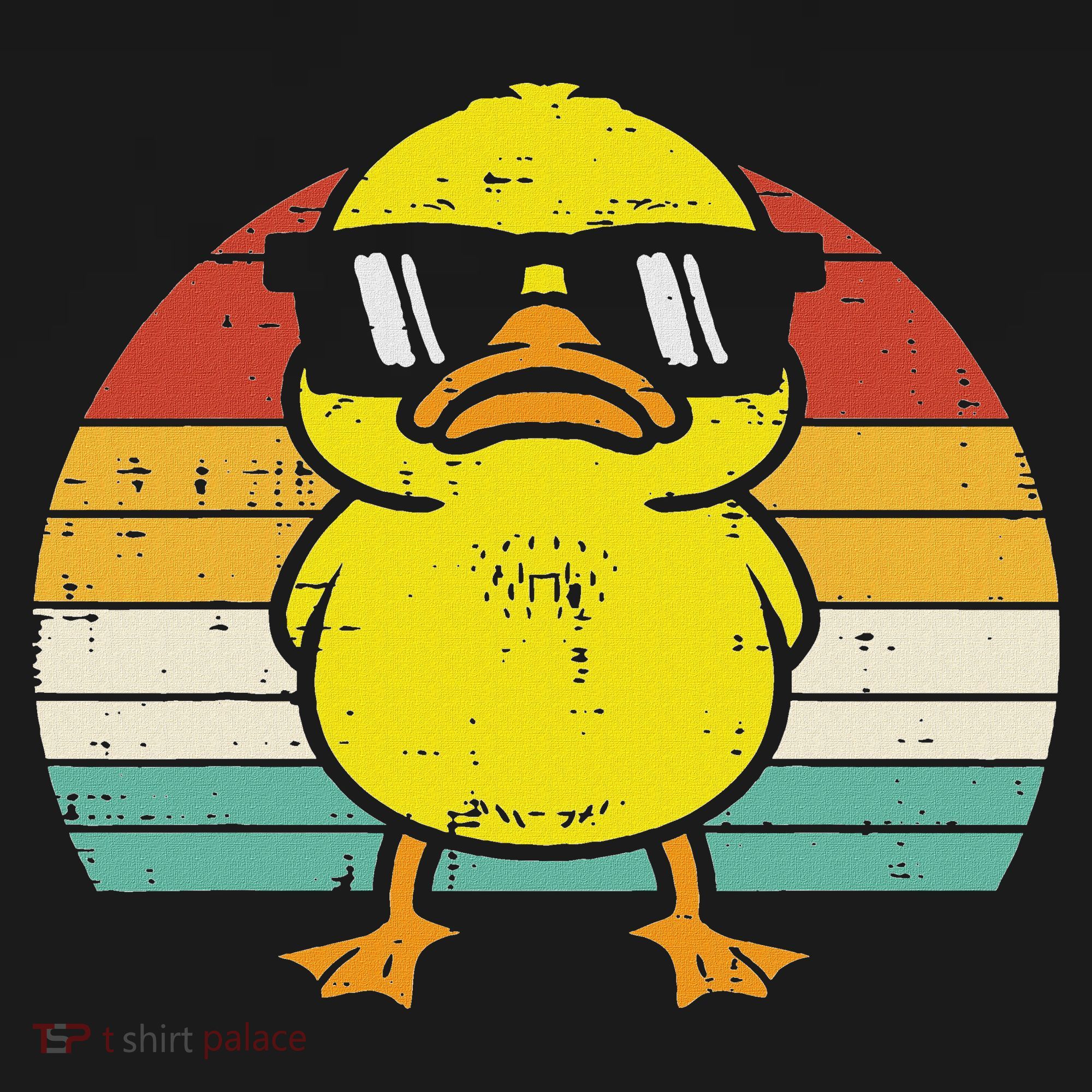 Rubber Duck Sunglasses Sunset Retro Duckling Polo