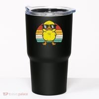 Rubber Duck Sunglasses Sunset Retro Duckling Tumbler thumb 0