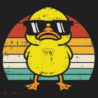 Rubber Duck Sunglasses Sunset Retro Duckling Tumbler thumb 3