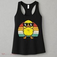 Rubber Duck Sunglasses Sunset Retro Duckling Women's Tank Top thumb 3