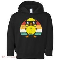 Rubber Duck Sunglasses Sunset Retro Duckling Toddler Hoodie thumb 0
