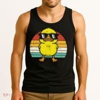 Rubber Duck Sunglasses Sunset Retro Duckling Tank Top thumb 3