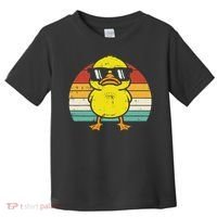 Rubber Duck Sunglasses Sunset Retro Duckling Toddler T-Shirt thumb 0