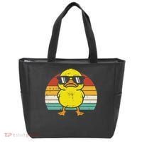 Rubber Duck Sunglasses Sunset Retro Duckling Tote Bag thumb 0
