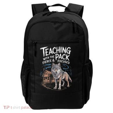 Retro Dire Spirit Even Wolf Teaching A Pack Book Reading Backpack