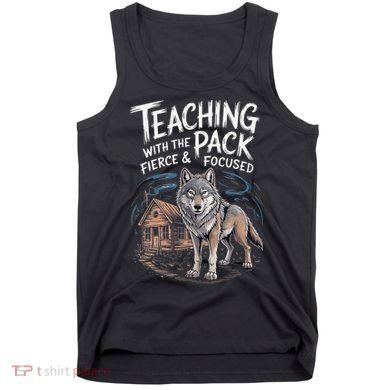 Retro Dire Spirit Even Wolf Teaching A Pack Book Reading Tank Top