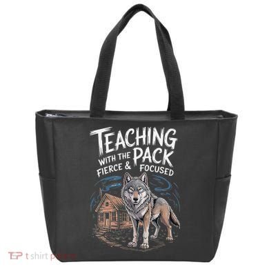 Retro Dire Spirit Even Wolf Teaching A Pack Book Reading Tote Bag