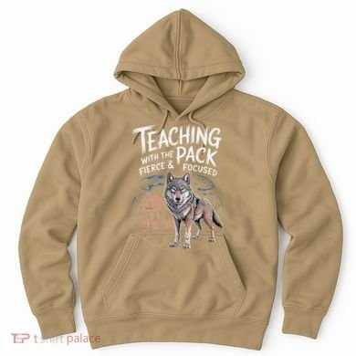 Retro Dire Spirit Even Wolf Teaching A Pack Book Reading Hoodie