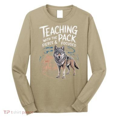 Retro Dire Spirit Even Wolf Teaching A Pack Book Reading Long Sleeve Shirt