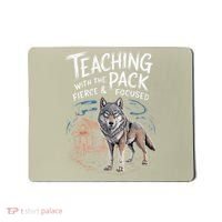 Retro Dire Spirit Even Wolf Teaching A Pack Book Reading Mousepad thumb 0