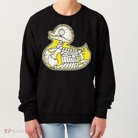 Rubber Duck Skeleton Lazy Halloween Costume Funny Ducky Women's Sweatshirt thumb 0