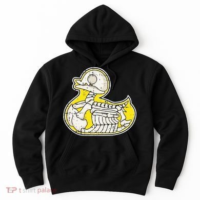 Rubber Duck Skeleton Lazy Halloween Costume Funny Ducky Hoodie