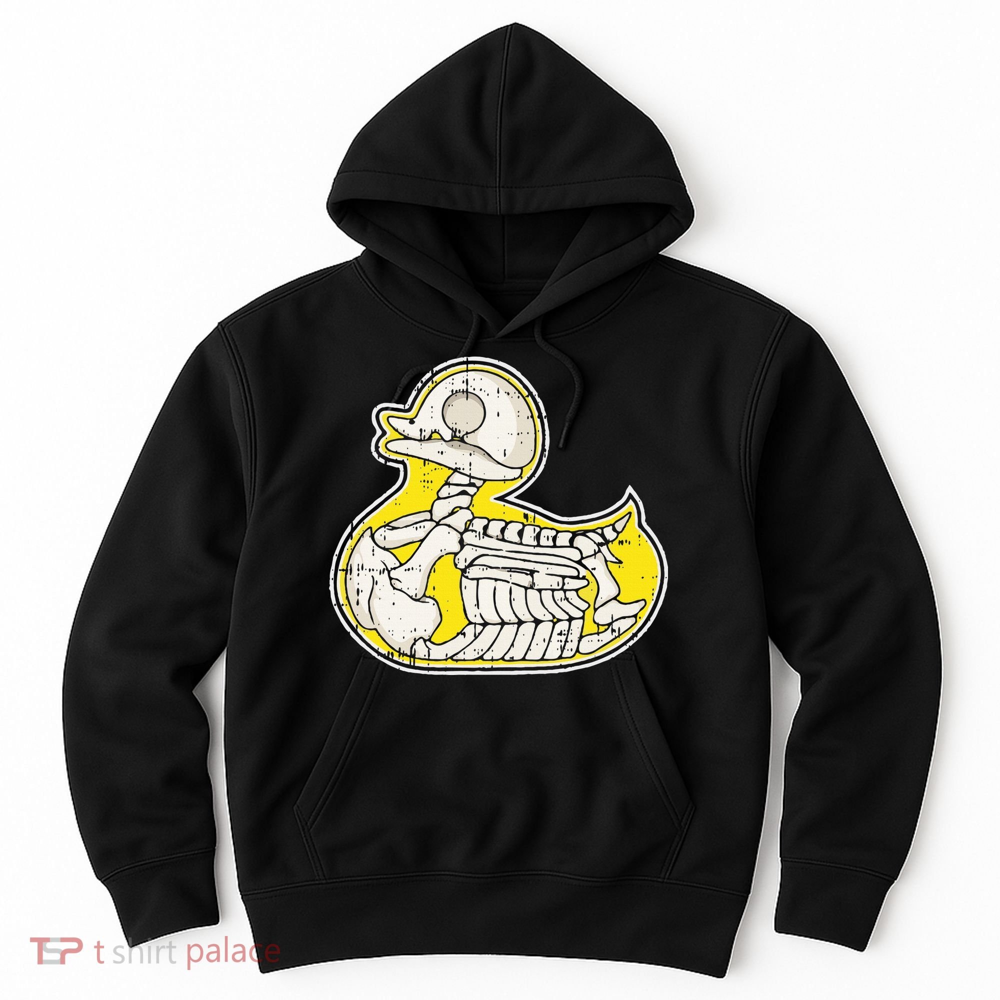 Rubber Duck Skeleton Lazy Halloween Costume Funny Ducky Hoodie