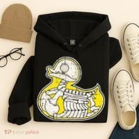 Rubber Duck Skeleton Lazy Halloween Costume Funny Ducky Hoodie thumb 4