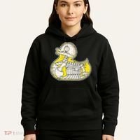 Rubber Duck Skeleton Lazy Halloween Costume Funny Ducky Hoodie thumb 5