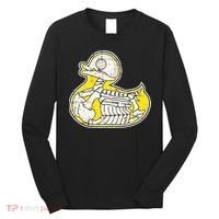 Rubber Duck Skeleton Lazy Halloween Costume Funny Ducky Long Sleeve Shirt thumb 0