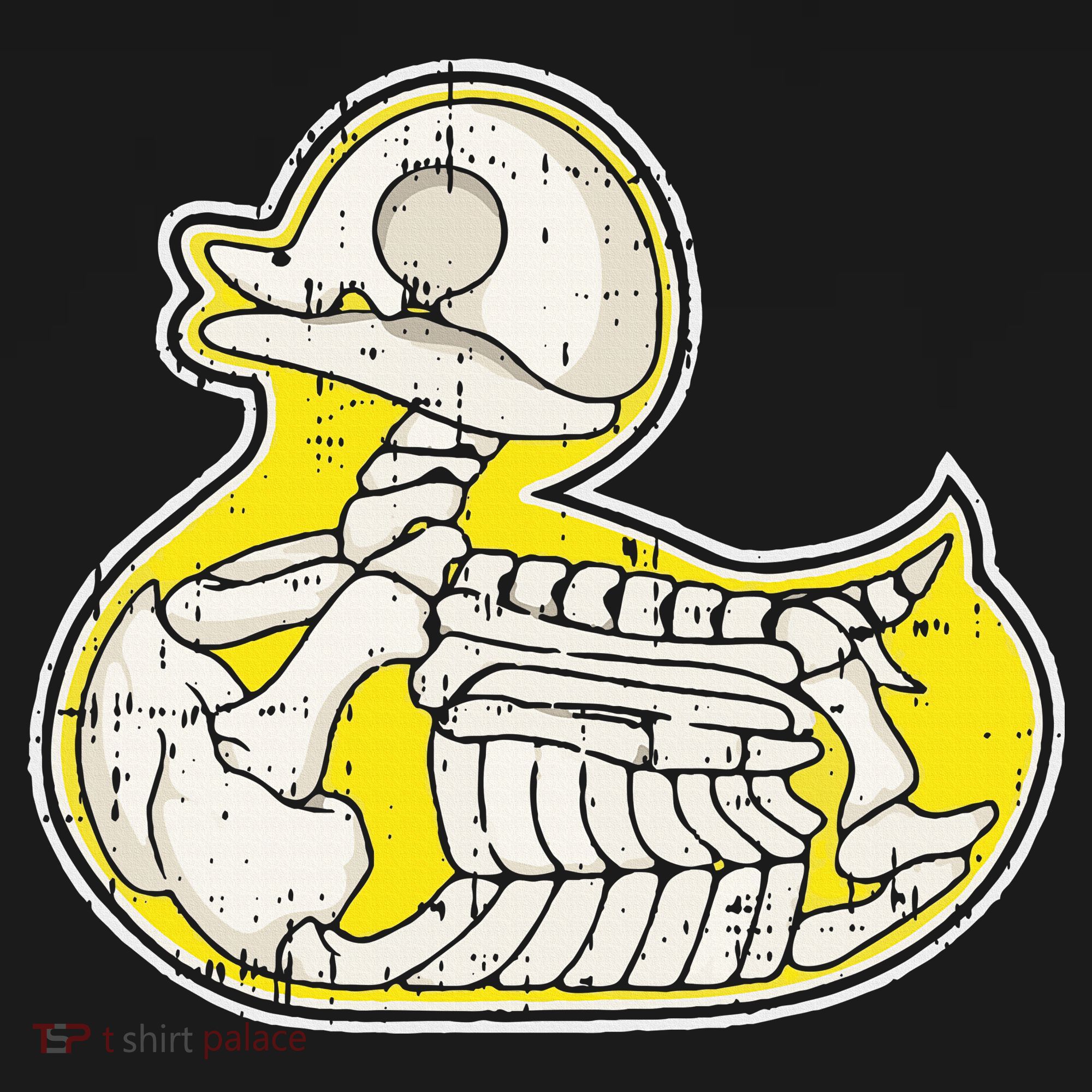 Rubber Duck Skeleton Lazy Halloween Costume Funny Ducky Long Sleeve Shirt